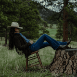 Stetson 921 High-Rise Flare Jeans Dark Blue - Stetson - Flyclothing LLC