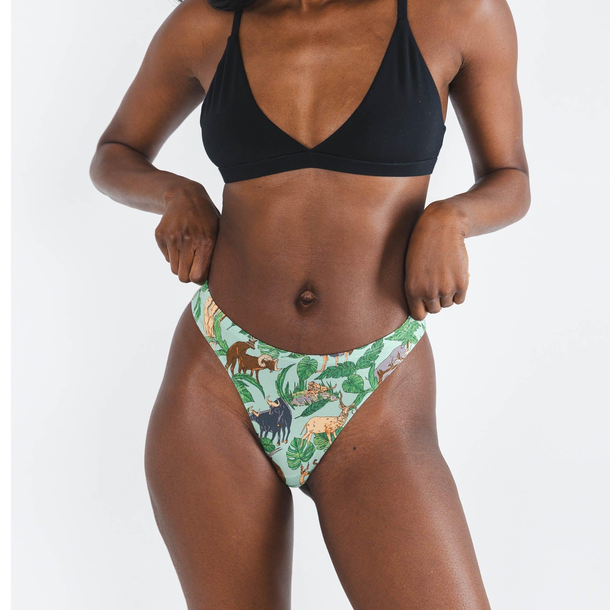 The Hornography | Tropical Animals MicroModal Thong - Shinesty - Flyclothing LLC