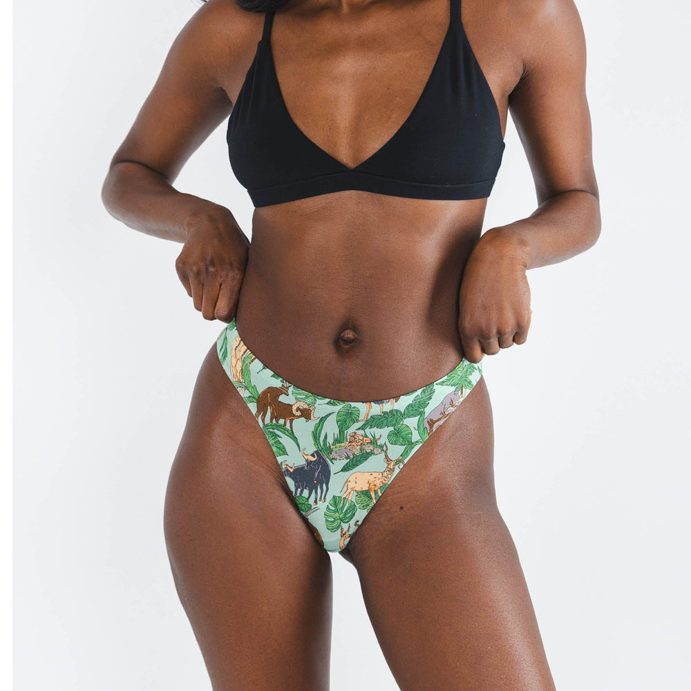The Hornography | Tropical Animals MicroModal Thong - Shinesty - Flyclothing LLC