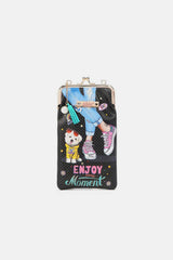 Nicole Lee USA Printed Kisslock Phone and Sunglass Purse - Trendsi - Flyclothing LLC