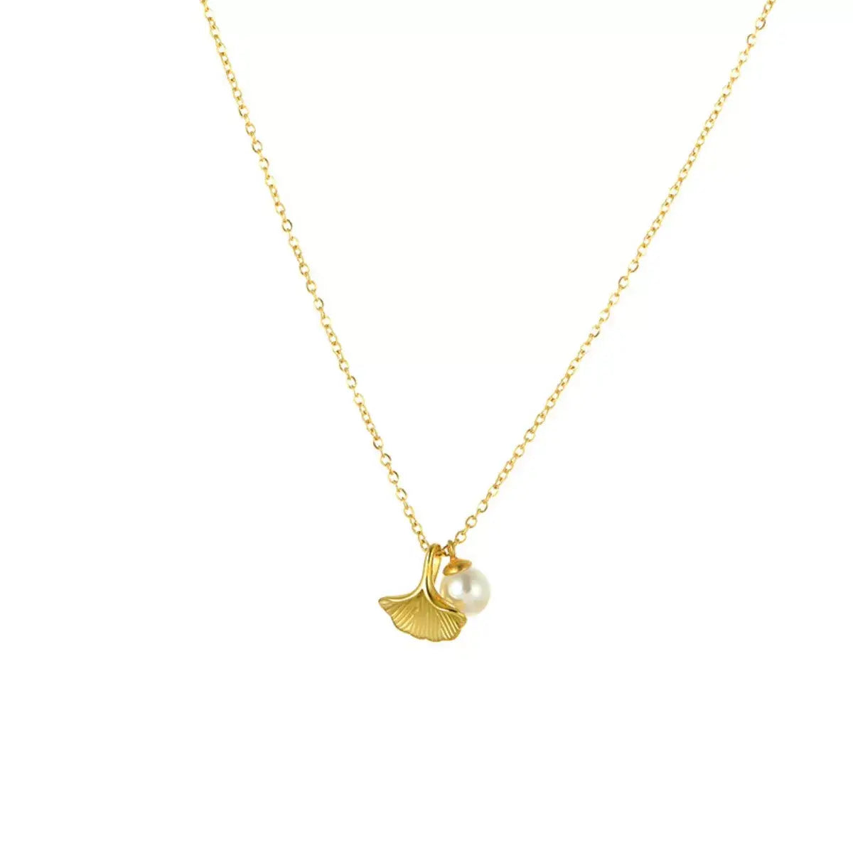 Pearl & Shell Pendant Necklace - Trendsi - Flyclothing LLC