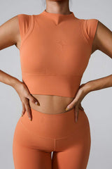 Mock Neck Active Tank - Trendsi - Flyclothing LLC