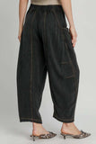 Umgee Elastic Waist Baggy Fit Pants with Pockets - Trendsi - Flyclothing LLC
