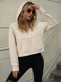 Mandy Half Zip Long Sleeve Sweatshirt - Trendsi - Flyclothing LLC
