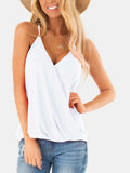 Full Size Surplice Spaghetti Strap Top - Trendsi - Flyclothing LLC