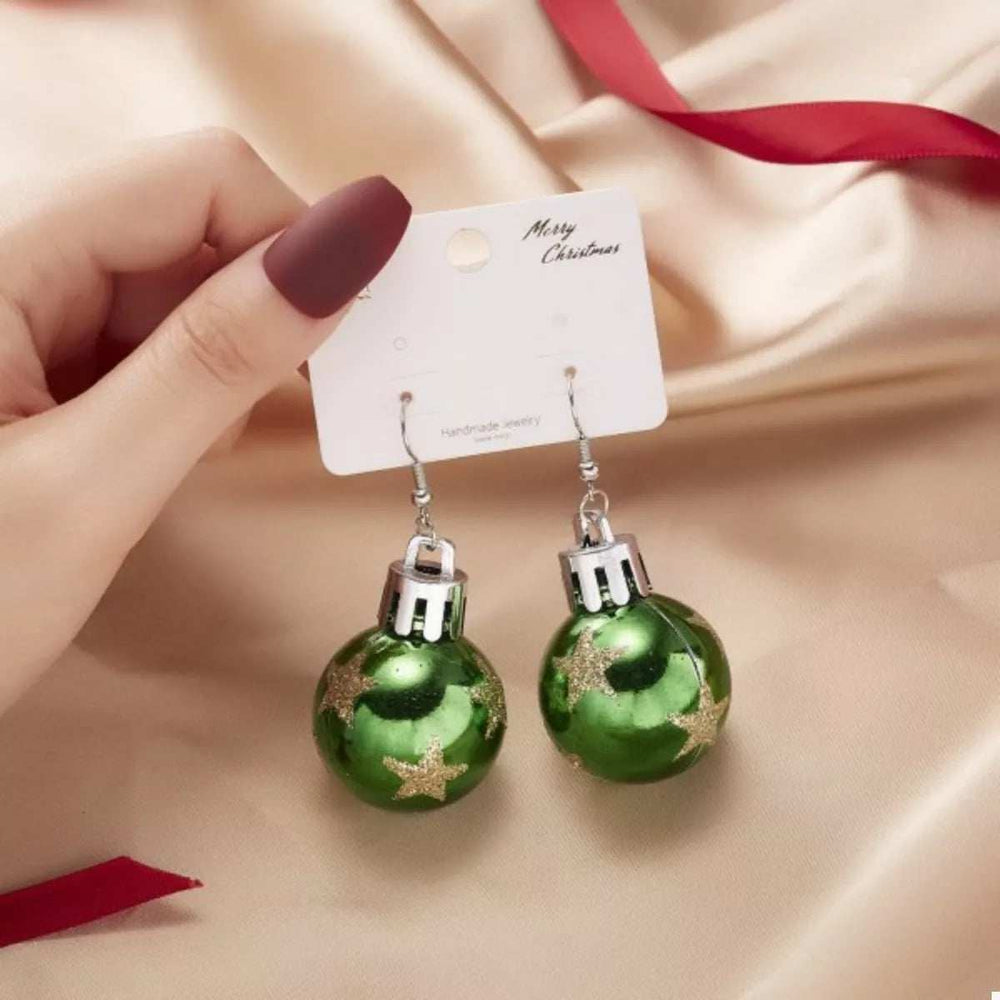 Christmas Ball Drop Earrings - Trendsi - Flyclothing LLC