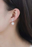 2 Carat Moissanite 925 Sterling Silver Heart Earrings - Trendsi - Flyclothing LLC