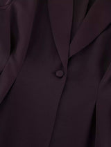 One-Button Blazer and Wide-Leg Pants Set - Trendsi - Flyclothing LLC