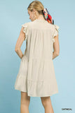 Umgee Linen Tiered Baby Doll Dress - Trendsi - Flyclothing LLC