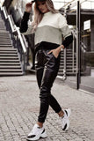 Striped Color Block Long Sleeve Knit Top - Trendsi - Flyclothing LLC