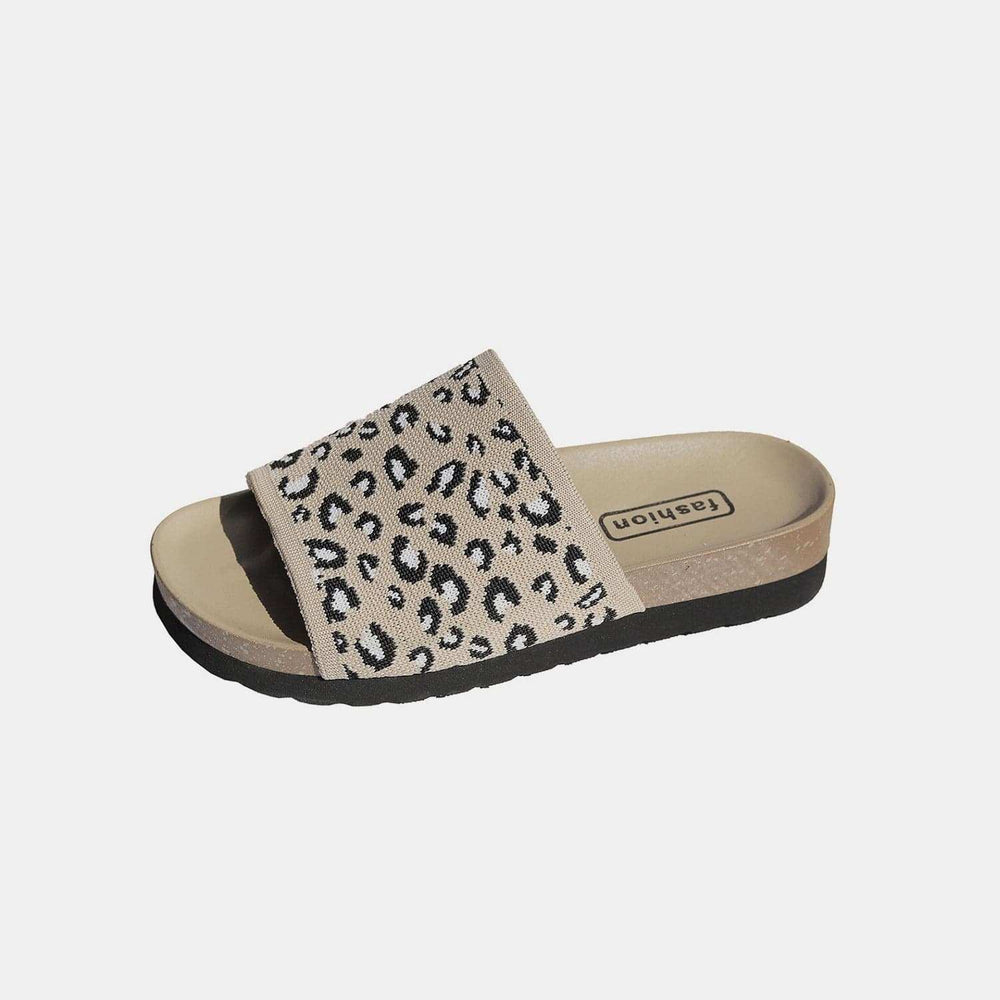 Leopard Open Toe Sandals - Trendsi - Flyclothing LLC