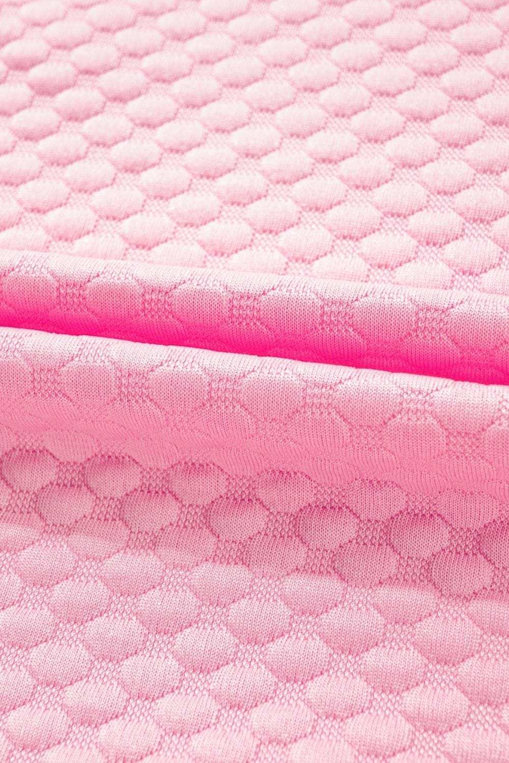 Textured Ruffle Cap Sleeve Top - Trendsi - Flyclothing LLC