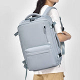 Oxford Cloth Side Pockets Backpack Bag with Handles - Trendsi - Flyclothing LLC