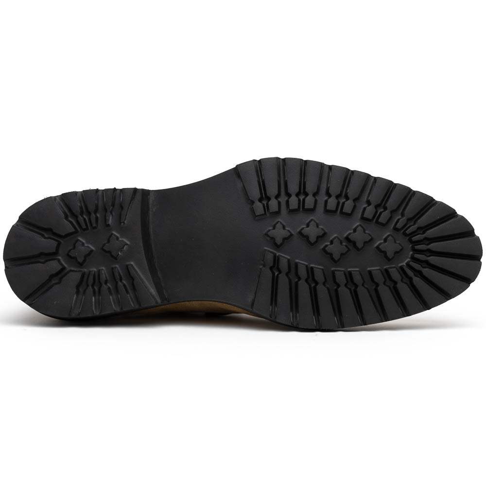 26-224-OAK CAMPO Sueded Goatskin Lace Up with Wax Finish, Oak - Zelli Italia - Flyclothing LLC