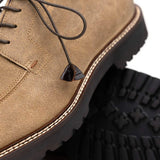 26-224-OAK CAMPO Sueded Goatskin Lace Up with Wax Finish, Oak - Zelli Italia - Flyclothing LLC
