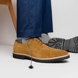 26-220-TOB CAMPO Sueded Goatskin Lace Up, Tobacco - Zelli Italia - Flyclothing LLC