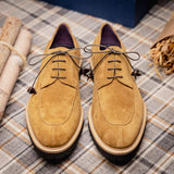 26-220-TOB CAMPO Sueded Goatskin Lace Up, Tobacco - Zelli Italia - Flyclothing LLC
