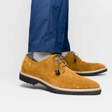 26-220-TOB CAMPO Sueded Goatskin Lace Up, Tobacco - Zelli Italia - Flyclothing LLC