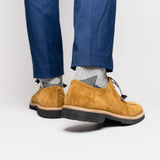 26-220-TOB CAMPO Sueded Goatskin Lace Up, Tobacco - Zelli Italia - Flyclothing LLC