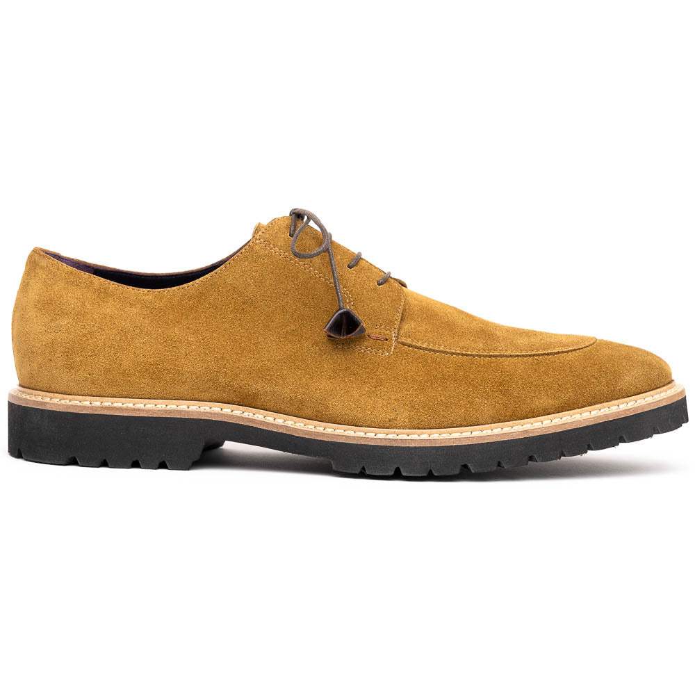 26-220-TOB CAMPO Sueded Goatskin Lace Up, Tobacco - Zelli Italia - Flyclothing LLC