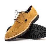 26-220-TOB CAMPO Sueded Goatskin Lace Up, Tobacco - Zelli Italia - Flyclothing LLC