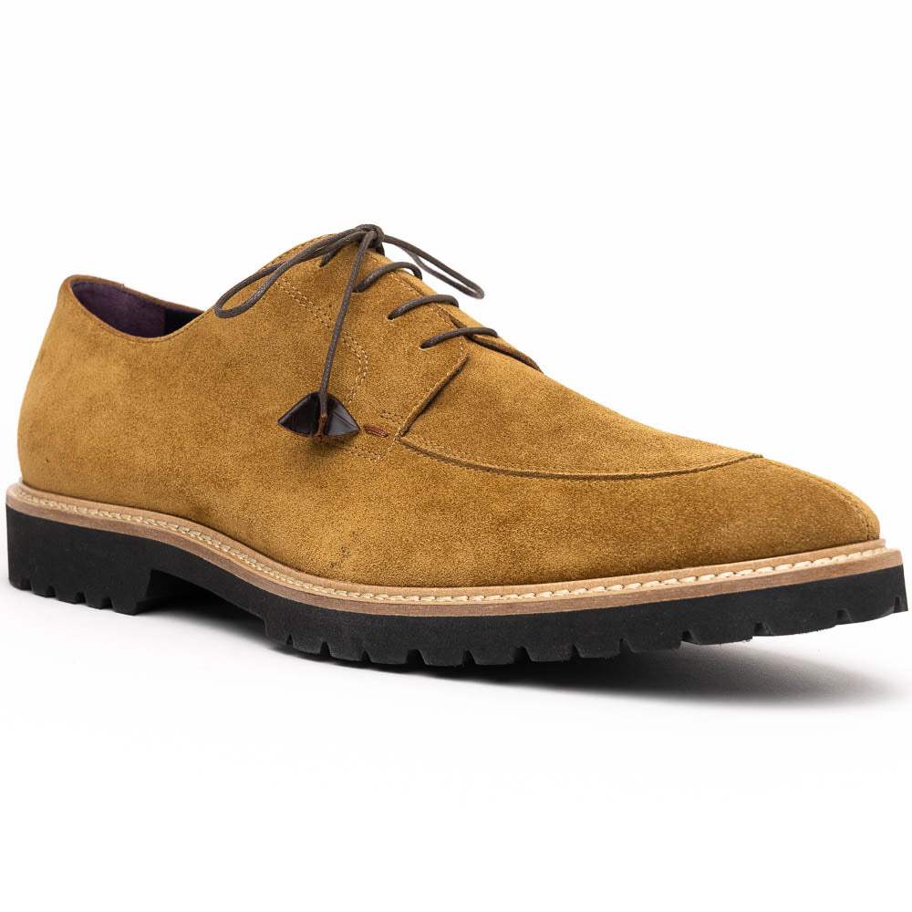 26-220-TOB CAMPO Sueded Goatskin Lace Up, Tobacco - Zelli Italia - Flyclothing LLC
