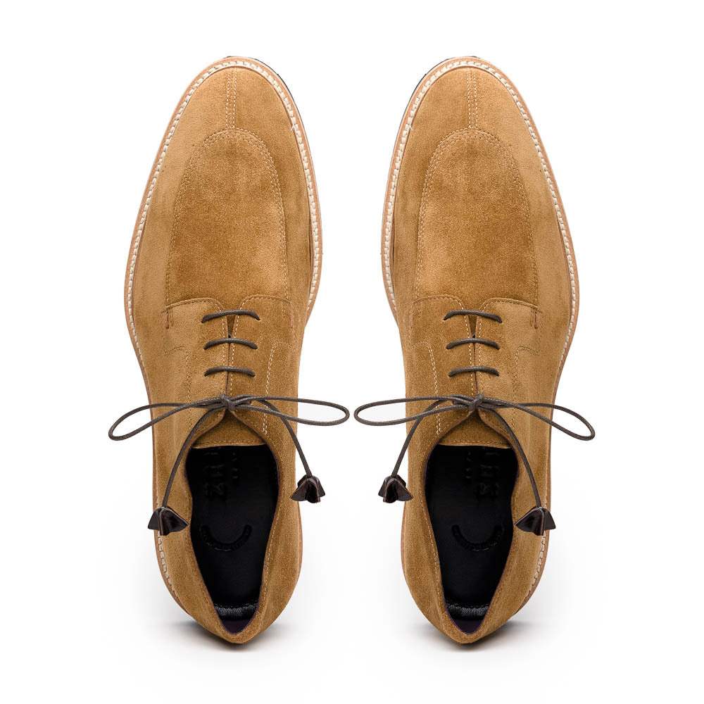26-220-TOB CAMPO Sueded Goatskin Lace Up, Tobacco - Zelli Italia - Flyclothing LLC