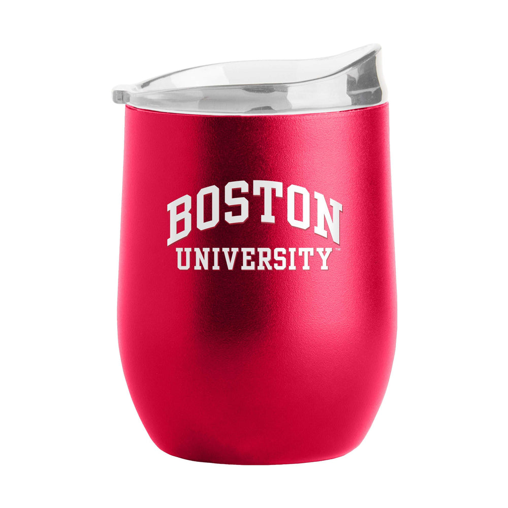 Boston University 16oz Flipside Powder Coat Curved Bev - Logo Brands - Flyclothing LLC