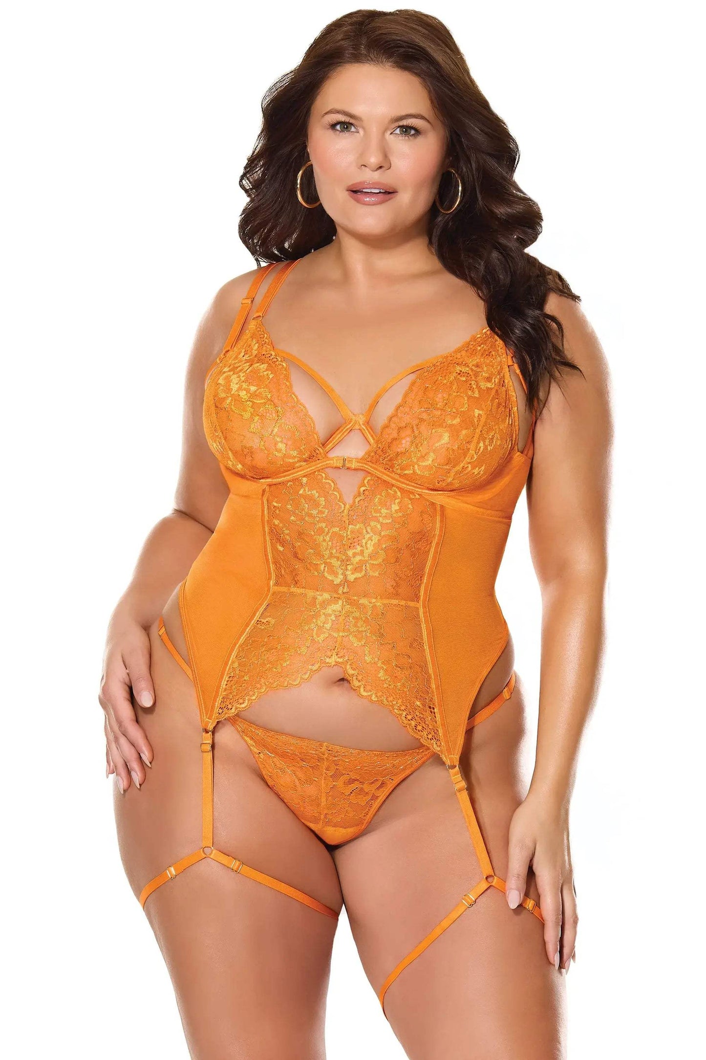 Mango Obsession Bustier & Thong - COQUETTE - Flyclothing LLC