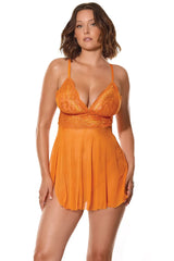 Mango Obsession Babydoll & Thong - COQUETTE - Flyclothing LLC