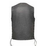 Tombstone - Mens Gray Leather Vest