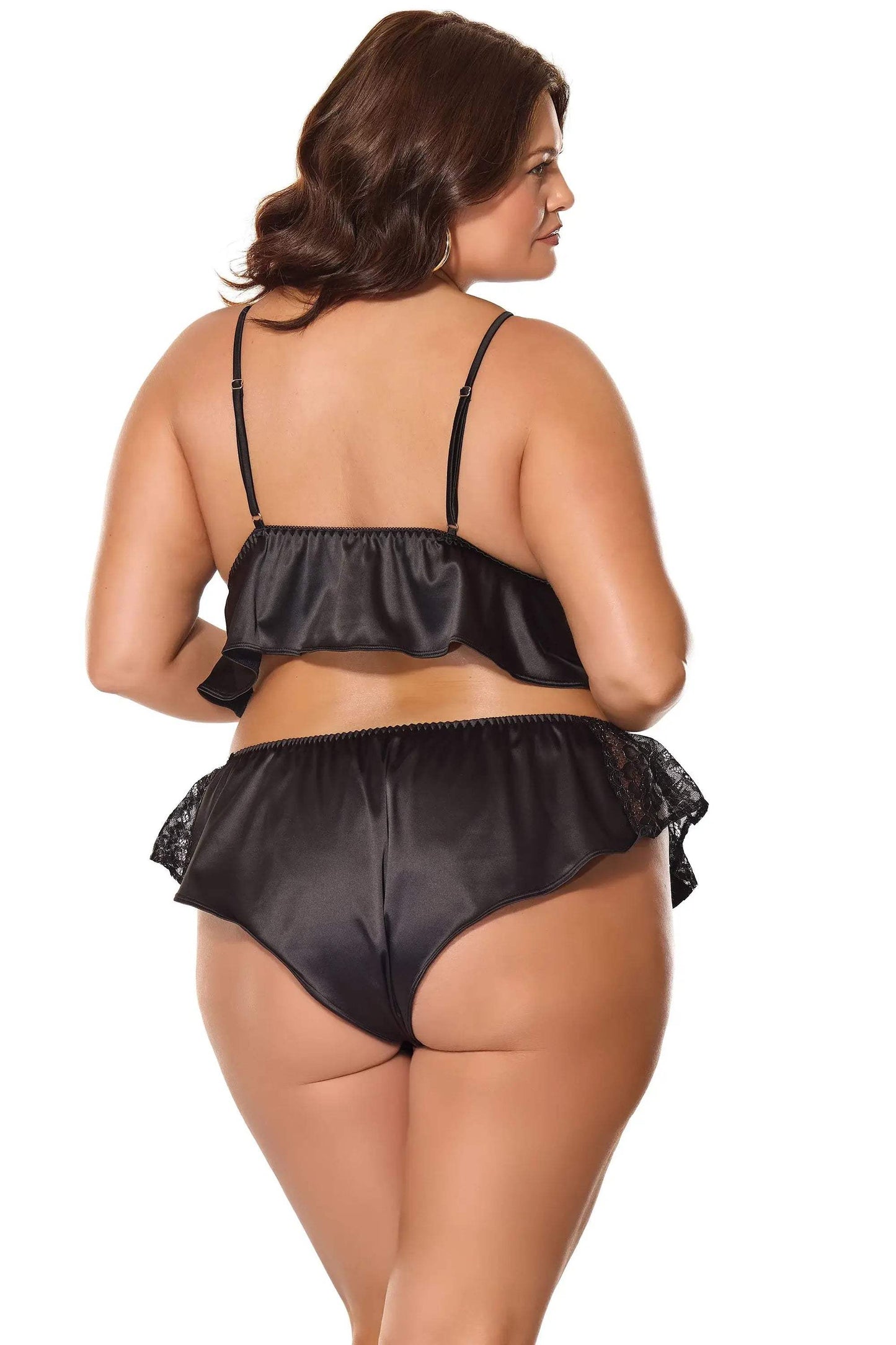 Kissed By Satin Bralette & Panty - COQUETTE - Flyclothing LLC