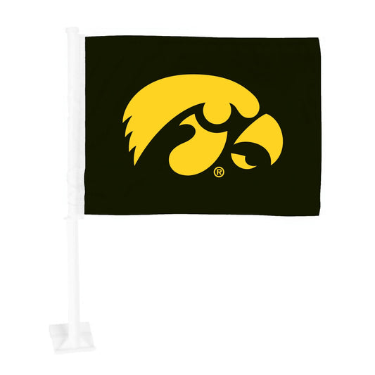 Iowa Hawkeyes Car Flag Large 1pc 11" x 14" - Iowa