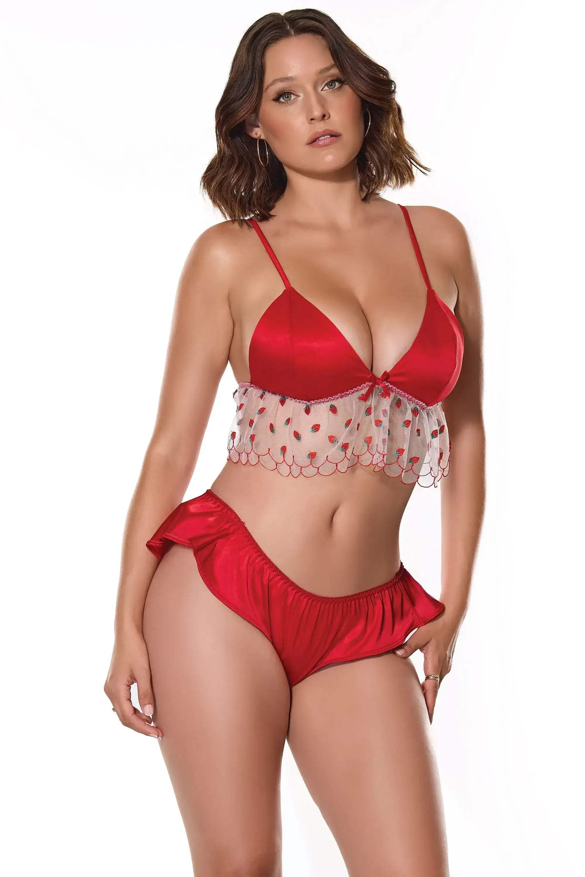 Berry Sweet Bralette & Panty - COQUETTE - Flyclothing LLC