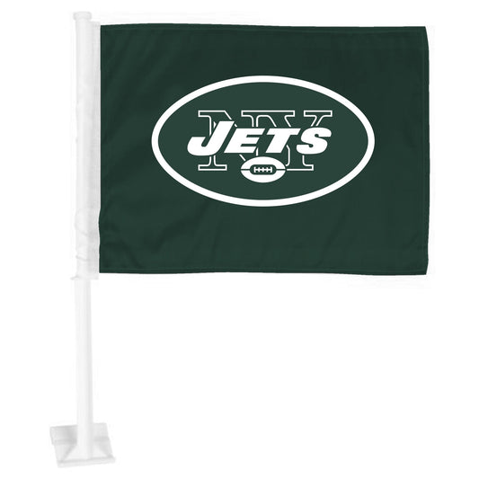 New York Jets Car Flag Large 1pc 11" x 14" - New York Jets