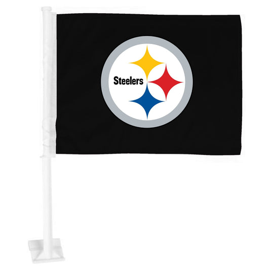 Pittsburgh Steelers Car Flag Large 1pc 11" x 14" - Pittsburgh Steelers