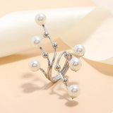 Alloy Pearl Bypass Ring - Trendsi - Flyclothing LLC
