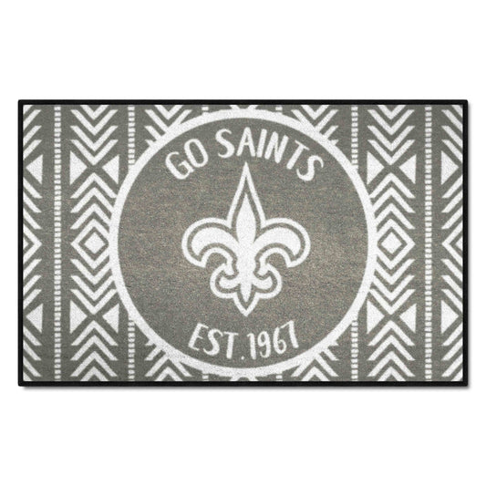 New Orleans Saints Southern Style Starter Mat Accent Rug - 19in. x 30in. - New Orleans Saints