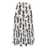 Baha Ranch Western Cactus Tiered Prairie Maxi Skirt - Baha Ranch Western Wear - Flyclothing LLC