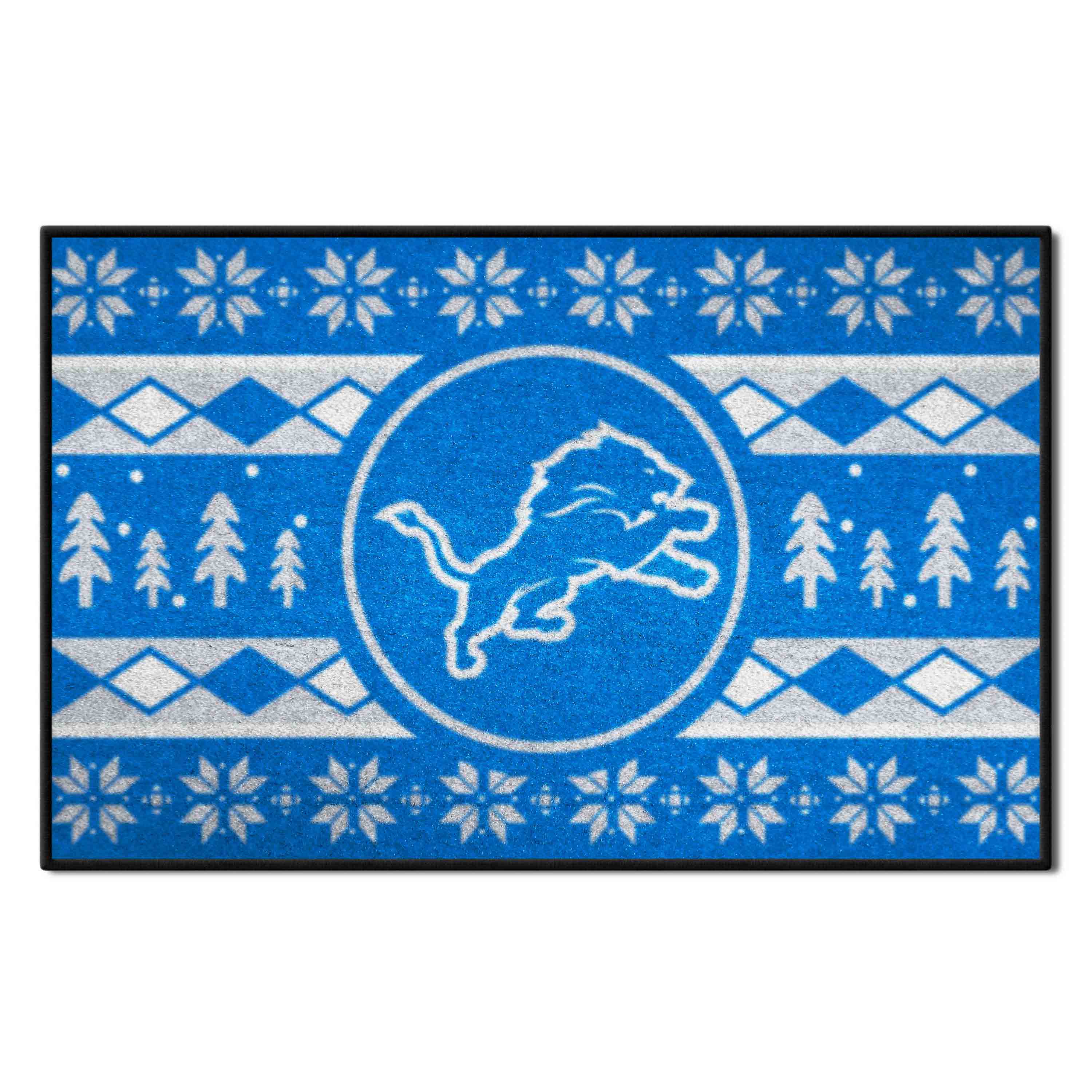 Detroit Lions Holiday Sweater Starter Mat Accent Rug - 19in. x 30in. - Detroit Lions