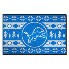 Detroit Lions Holiday Sweater Starter Mat Accent Rug - 19in. x 30in. - Detroit Lions