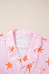 Star Print Short Sleeve Shirt and Shorts Set - Trendsi - Flyclothing LLC