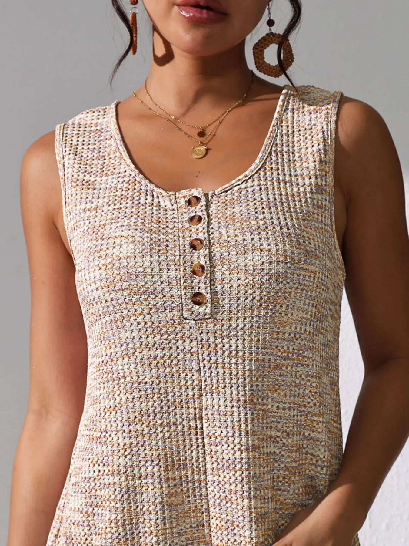 Full Size Button Front Romper with Pockets Plus Size - Trendsi - Flyclothing LLC