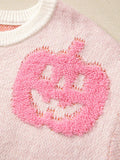 Halloween Cute Pumpkin Pattern Sweater - Trendsi - Flyclothing LLC