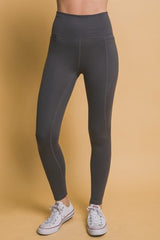 Love Tree High Waist Leggings with Side Pockets - Trendsi