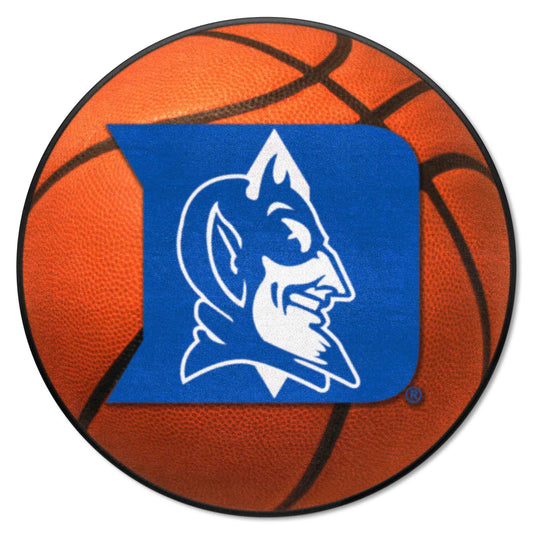 Duke Blue Devils Basketball Rug - 27in. Diameter, Devil Logo - Duke