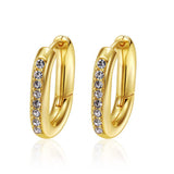 Womens Simple Stainless Steel Hoop Earrings - My Store - Flyclothing LLC