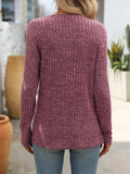 Square Neck Long Sleeve T-Shirt - Trendsi - Flyclothing LLC