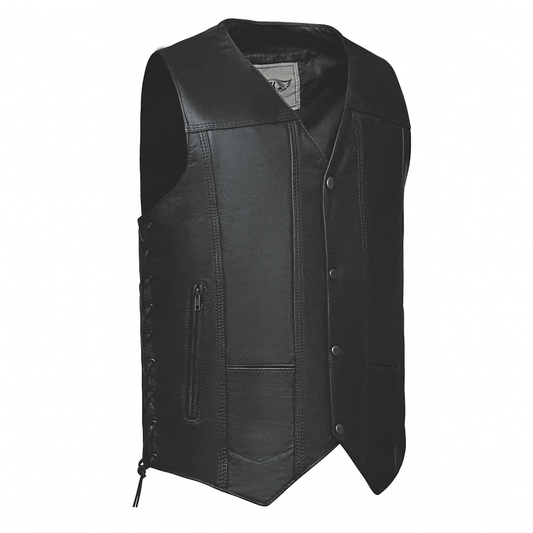 2632.00 - Mens 10-Pocket Leather Vest