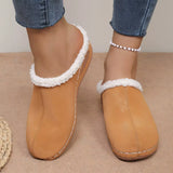 Plush Lined Wedge Slip-Ons - Trendsi - Flyclothing LLC
